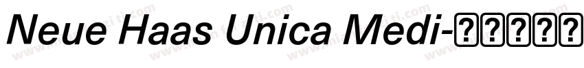 Neue Haas Unica Medi字体转换